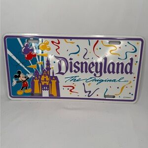 Vintage Disneyland The Original Decorative License Plate